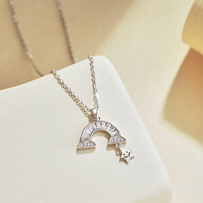 [Charm Aries Jewelry]Unique Rainbow Star Necklace