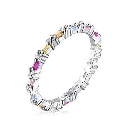 [Charm Aries Jewelry]Charming Colorful Round Cut Daily Ring