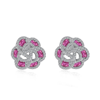 [Charm Aries Jewelry]Exquisite Flower Shape Daily Earrings
