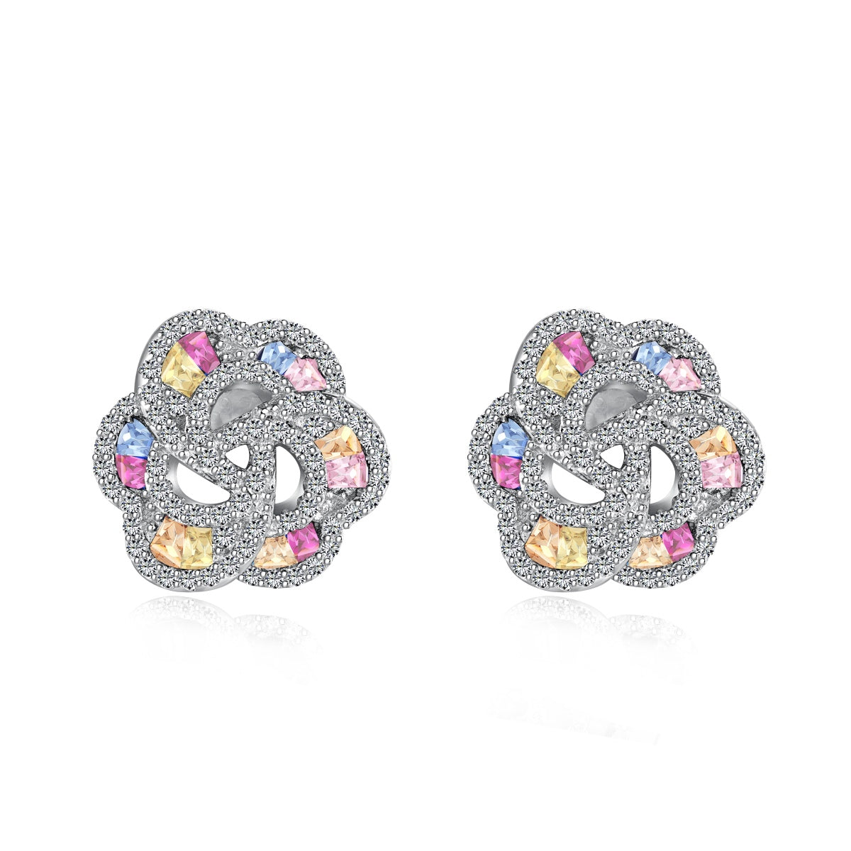 [Charm Aries Jewelry]Exquisite Flower Shape Daily Earrings