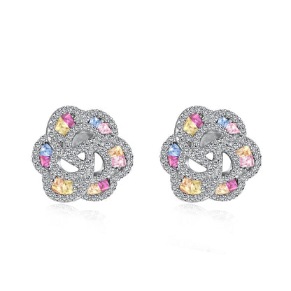 [Charm Aries Jewelry]Exquisite Flower Shape Daily Earrings