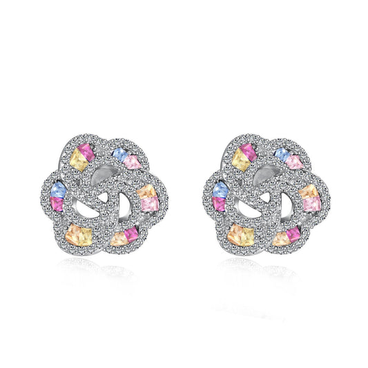 [Charm Aries Jewelry]Exquisite Flower Shape Daily Earrings