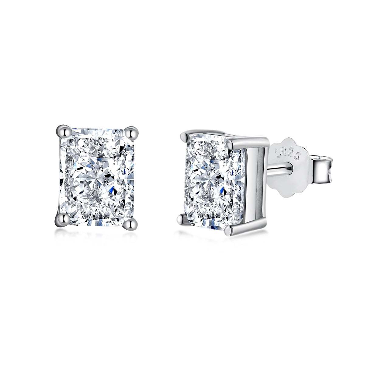 [Charm Aries Jewelry]Radiant Luxurious Princess Cut Daily Earrings
