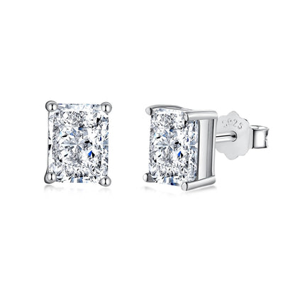 [Charm Aries Jewelry]Radiant Luxurious Princess Cut Daily Earrings