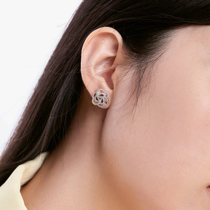 [Charm Aries Jewelry]Exquisite Flower Shape Daily Earrings