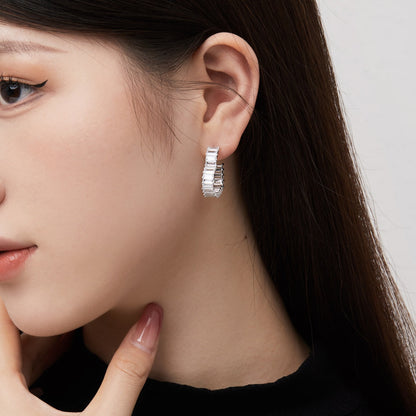[Charm Aries Jewelry]Radiant Heart Cutout Earrings