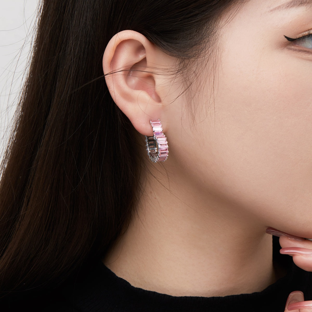 [Charm Aries Jewelry]Radiant Heart Cutout Earrings