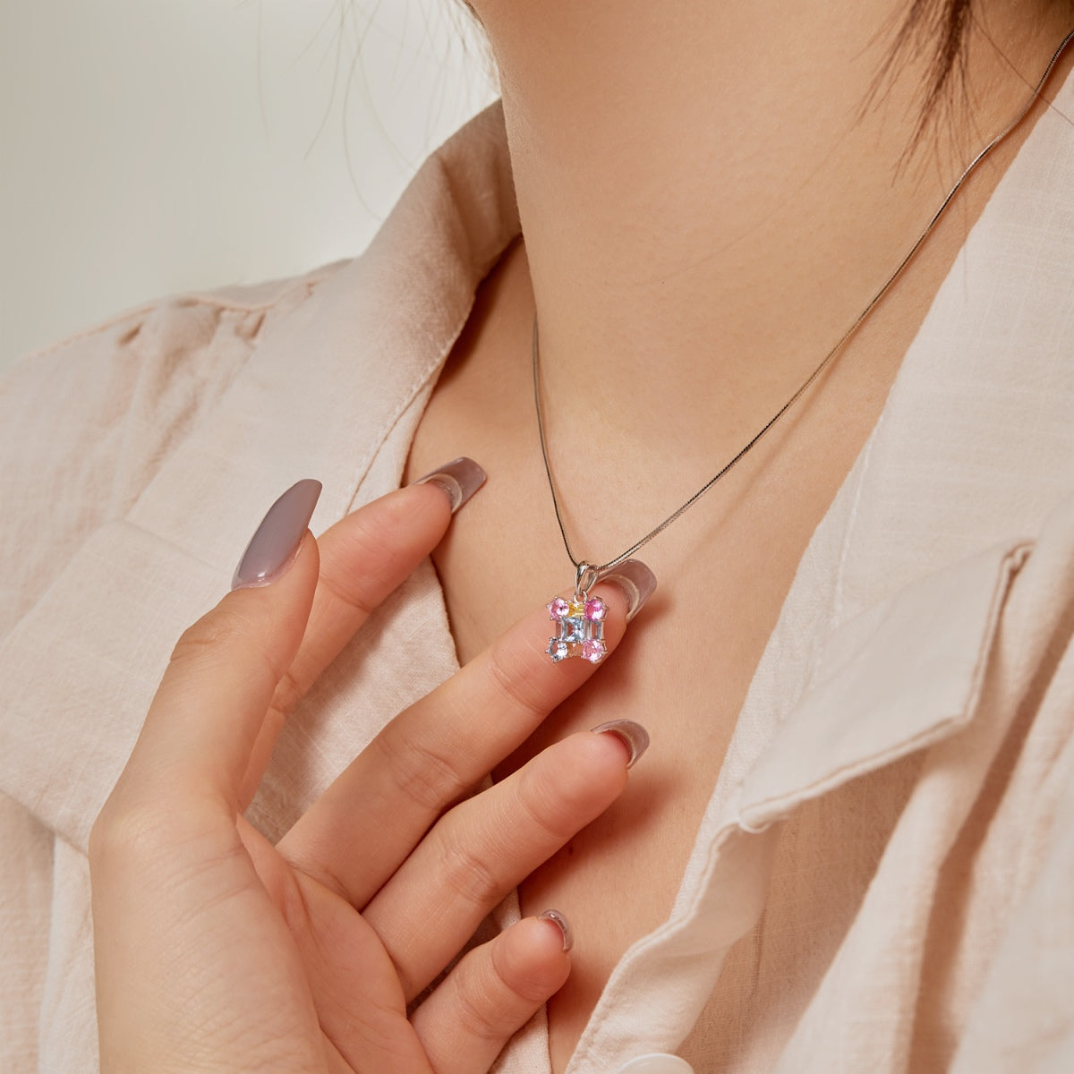 [Charm Aries Jewelry]Gorgeous Multi Colorful Necklace