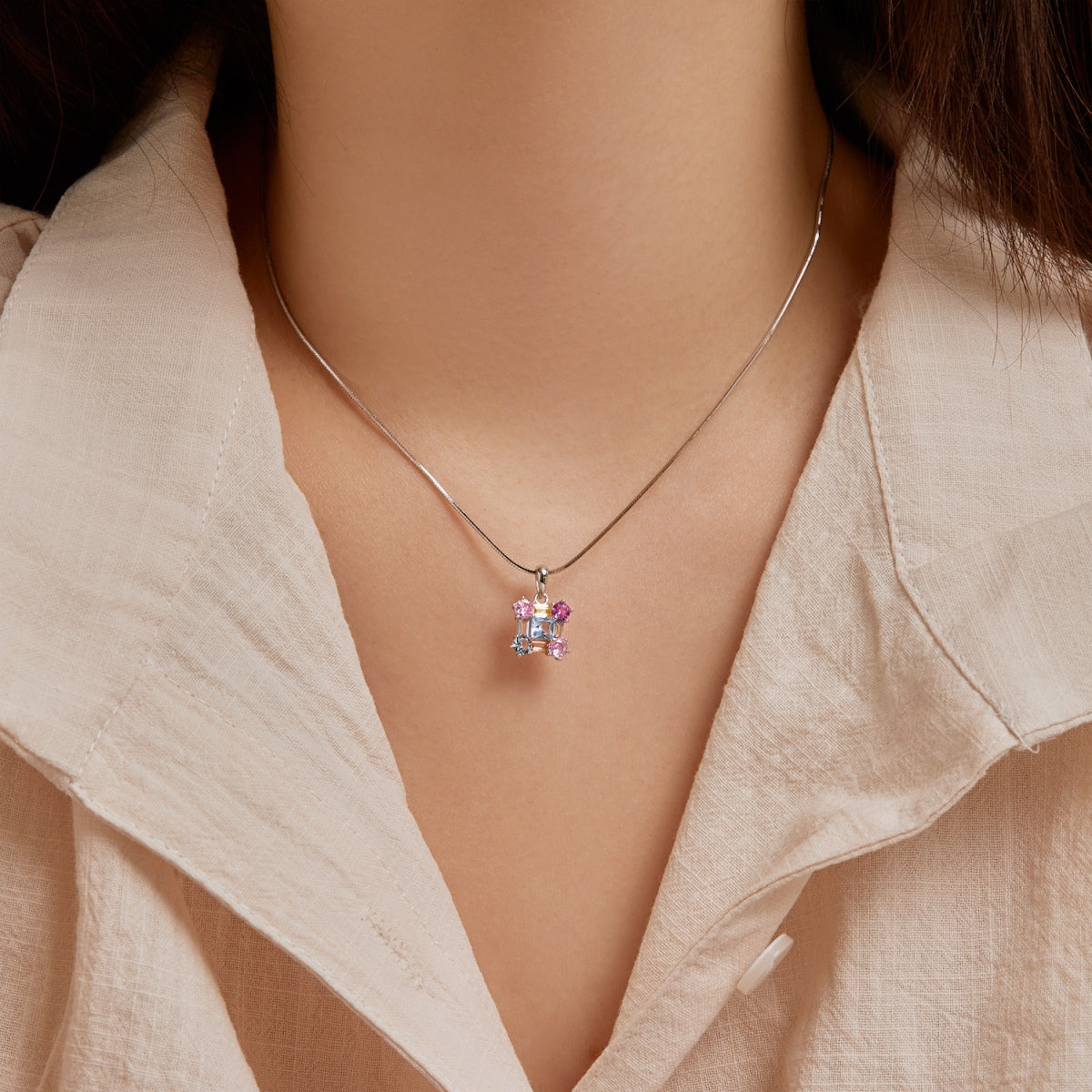 [Charm Aries Jewelry]Gorgeous Multi Colorful Necklace