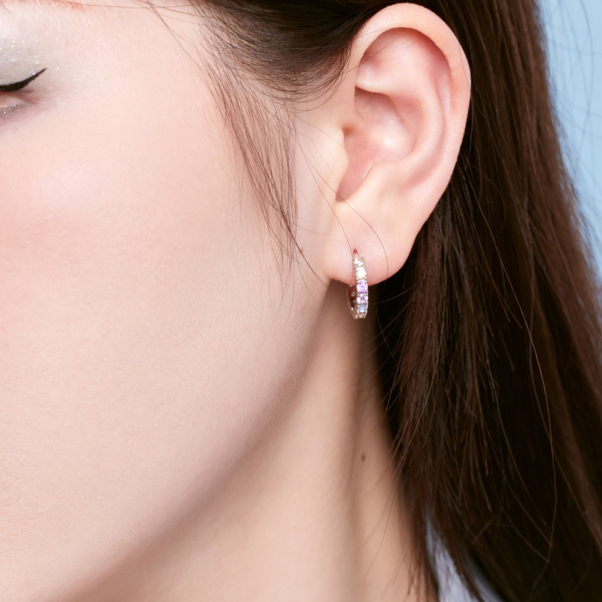 [Charm Aries Jewelry]Radiant Colorful Round Cut Earrings