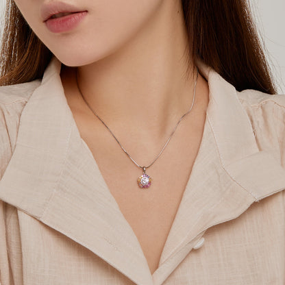 [Charm Aries Jewelry]Charming Flower Colorful Necklace