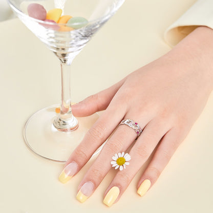 [Charm Aries Jewelry]Sparkling Vibrant Emerald Cut Daily Ring