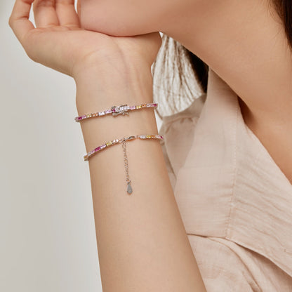 [Charm Aries Jewelry]Delicate Romantic Heart Shape Lover Bracelet