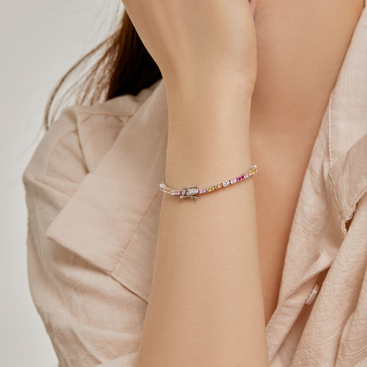 [Charm Aries Jewelry]Delicate Romantic Heart Shape Lover Bracelet