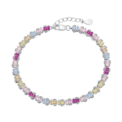 [Charm Aries Jewelry]Delicate Colorful Emerald Cut Party Bracelet