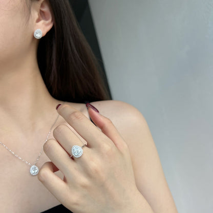 [Charm Aries Jewelry]Delicate Gorgeous Pear Cut Daily Earrings
