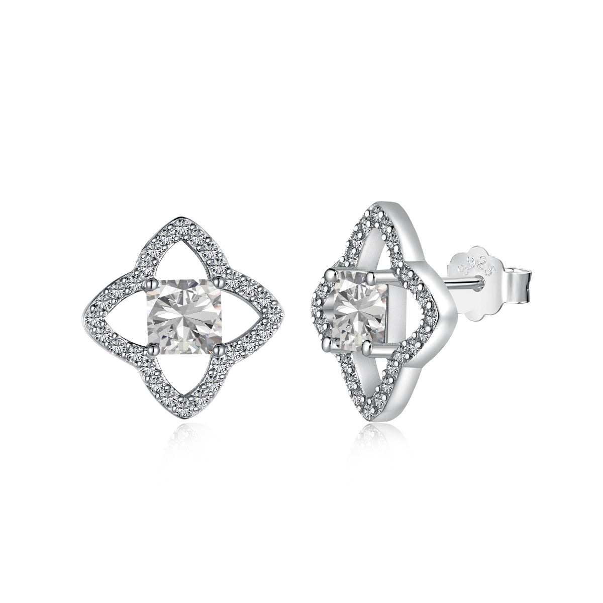 [Charm Aries Jewelry]Elegant Star Shape Princess Cut Daily Earrings