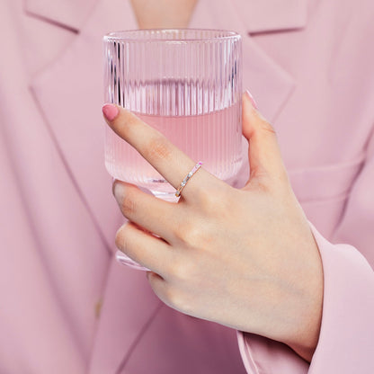 [Charm Aries Jewelry]Lively In Shades Elegant Radiant Cut Daily Ring