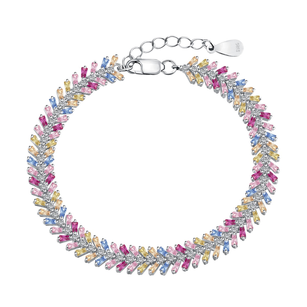 [Charm Aries Jewelry]Dainty Radiant Emerald Cut Daily Bracelet