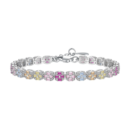 [Charm Aries Jewelry]Delicate Colorful Emerald Cut Daily Bracelet
