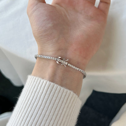 [Charm Aries Jewelry]Dazzling Exquisite Round Cut Daily Bracelet