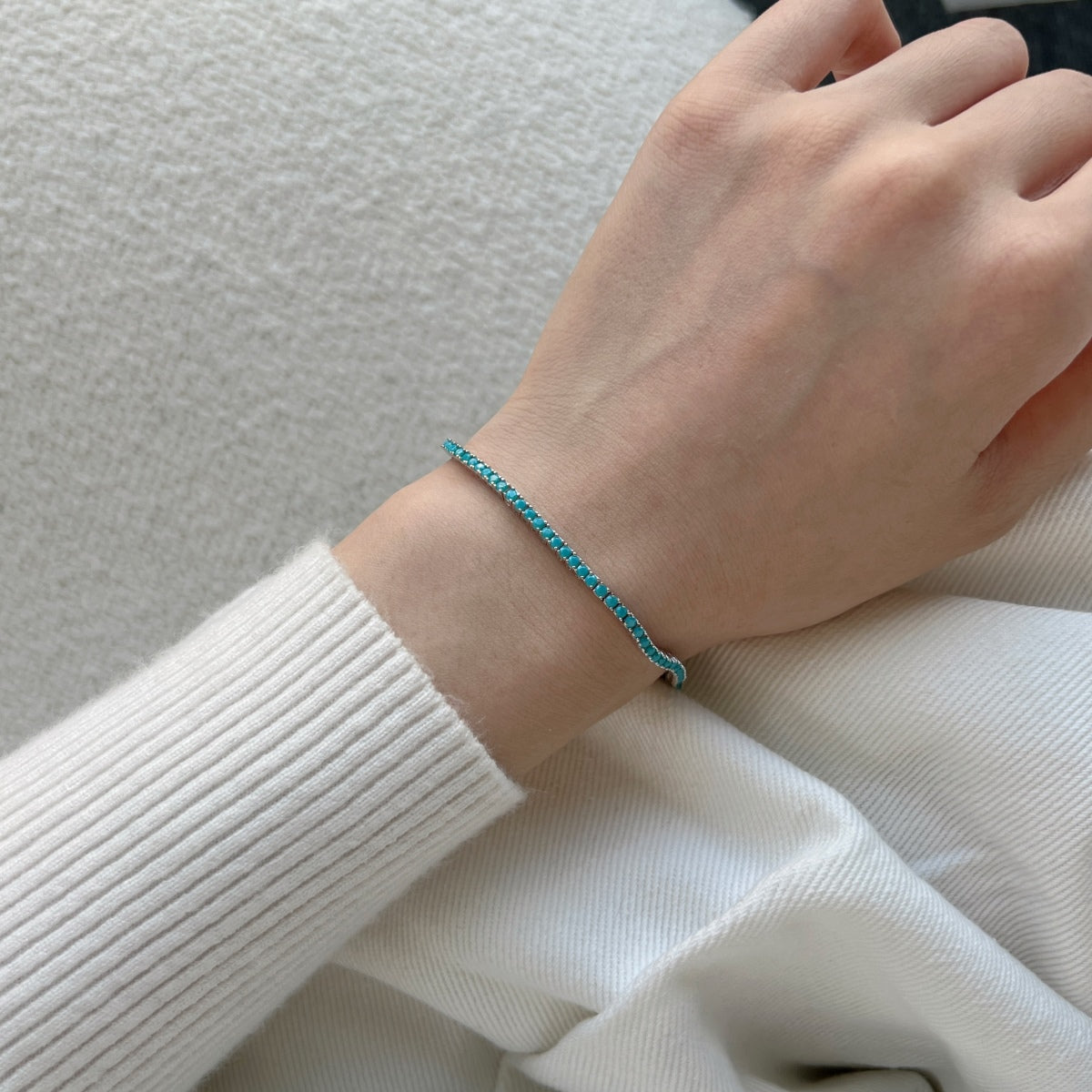[Charm Aries Jewelry]Dazzling Exquisite Round Cut Daily Bracelet