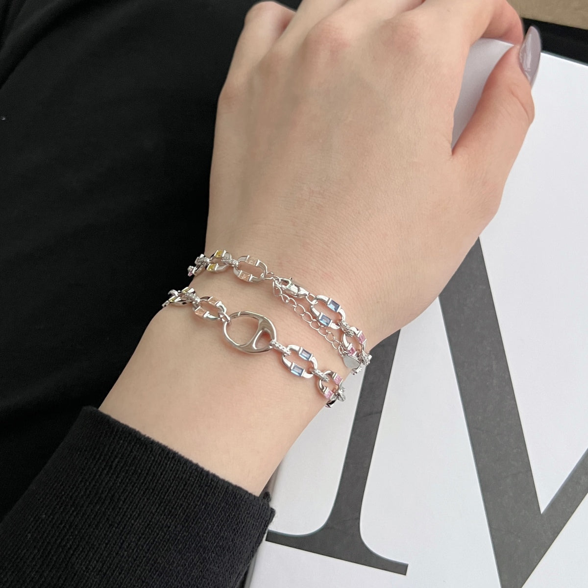 [Charm Aries Jewelry]Dazzling Colorful Daily Bracelet