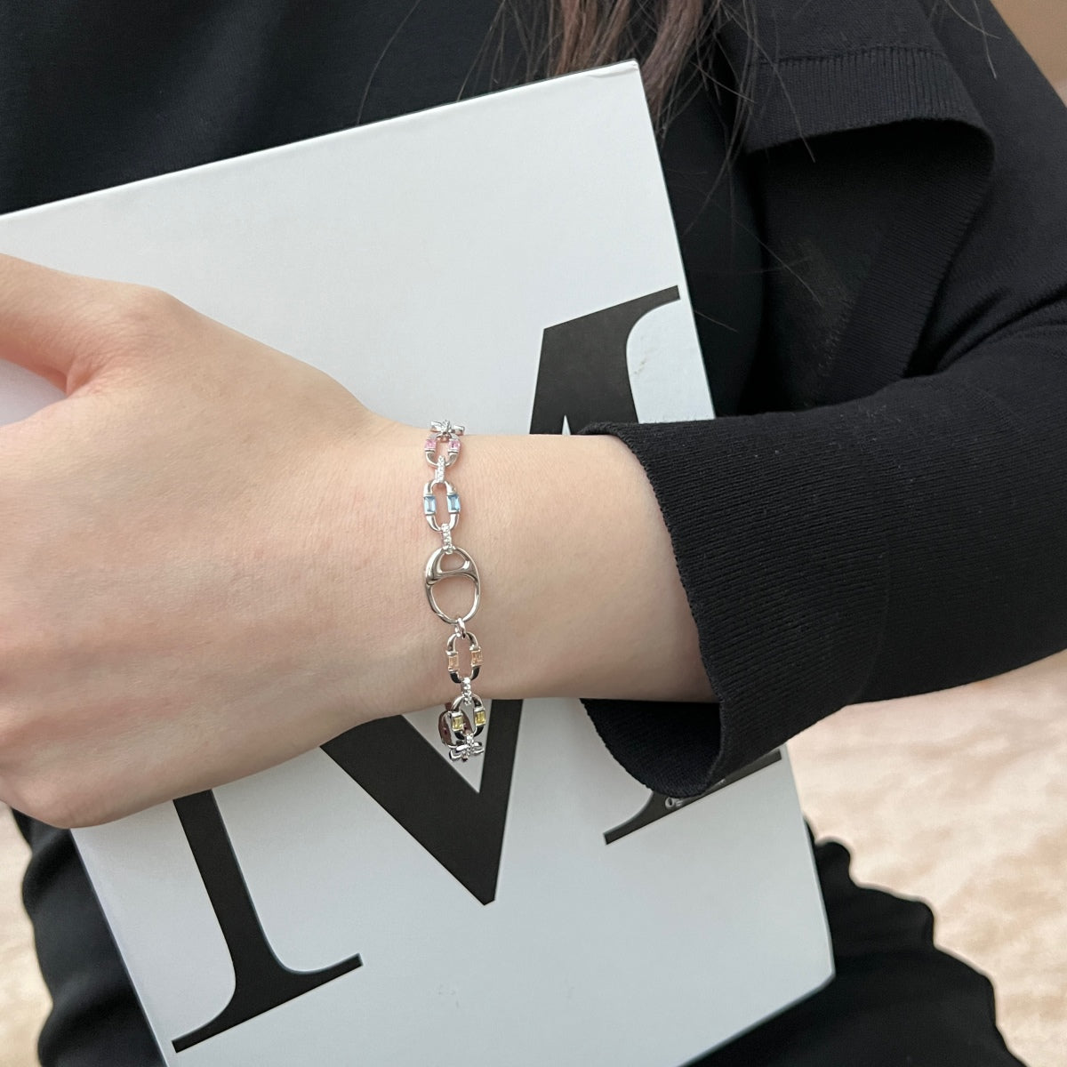 [Charm Aries Jewelry]Dazzling Colorful Daily Bracelet