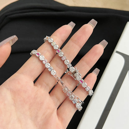 [Charm Aries Jewelry]Dazzling Radiant Multi Cut Daily Bracelet