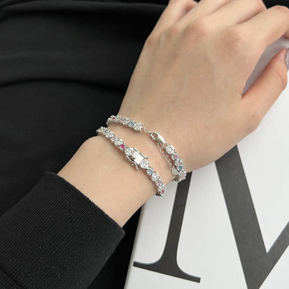 [Charm Aries Jewelry]Dazzling Radiant Multi Cut Daily Bracelet