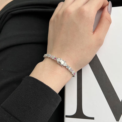 [Charm Aries Jewelry]Dazzling Radiant Multi Cut Daily Bracelet