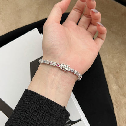 [Charm Aries Jewelry]Dazzling Radiant Multi Cut Daily Bracelet