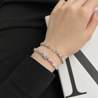 [Charm Aries Jewelry]Ornate Sparkling Multi Cut Party Bracelet