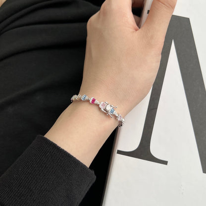[Charm Aries Jewelry]Radiant Water Drop Shape Daily Bracelet