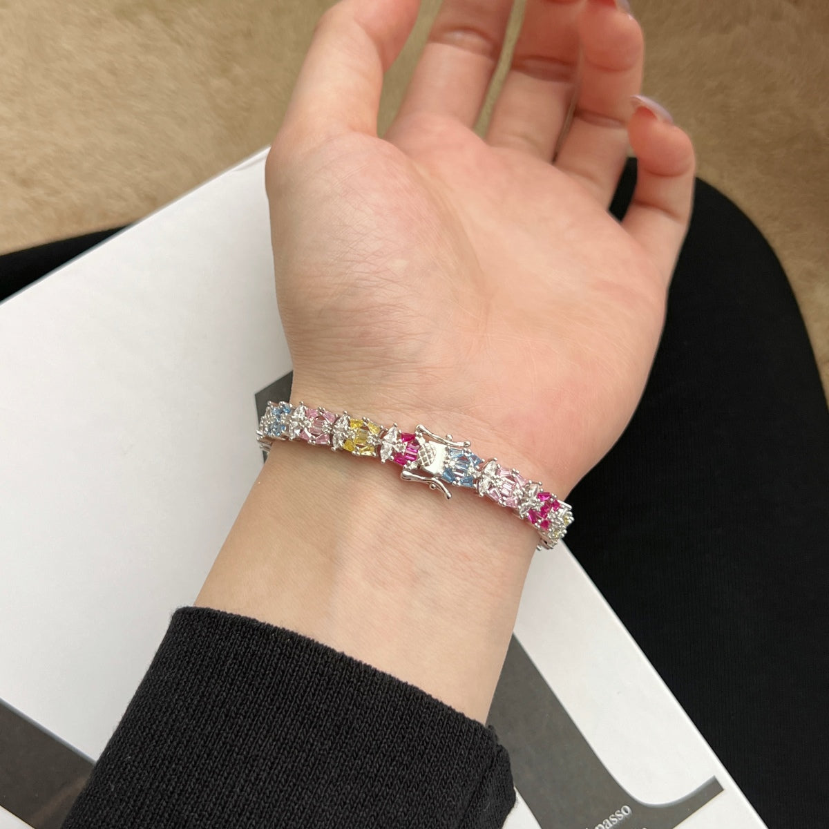 [Charm Aries Jewelry]Delicate Colorful Multi Cut Party Bracelet