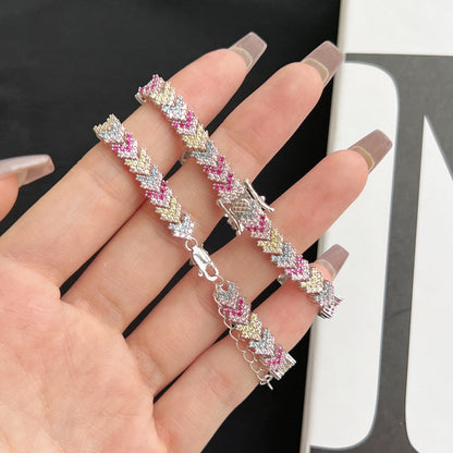 [Charm Aries Jewelry]Ornate Sparkling Round Cut Party Bracelet