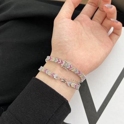 [Charm Aries Jewelry]Ornate Sparkling Round Cut Party Bracelet