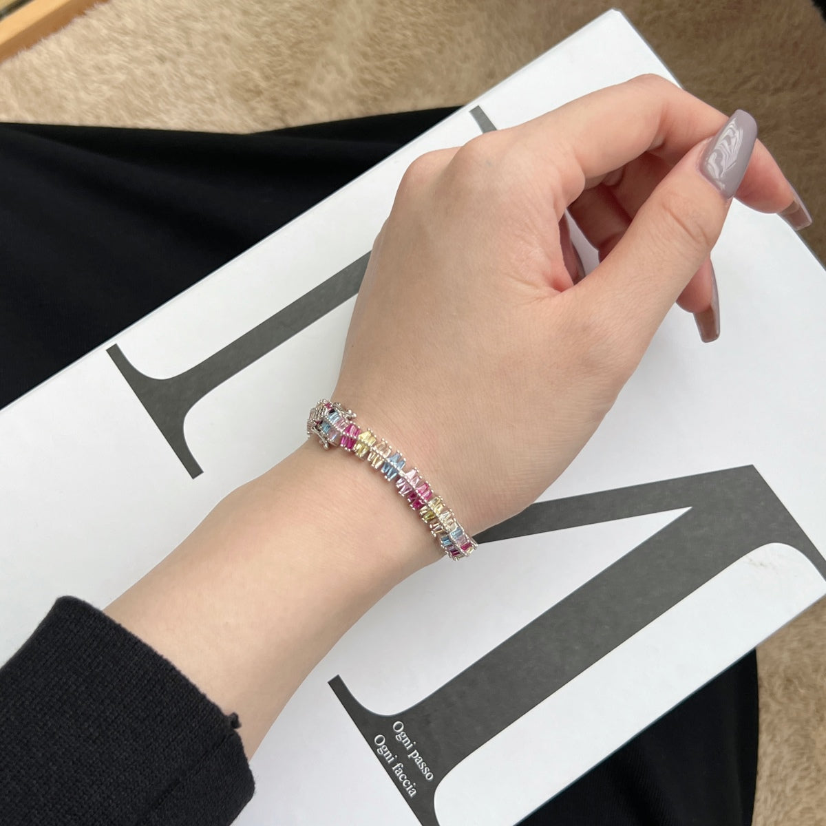 [Charm Aries Jewelry]Sparkling Exquisite Multi Cut Party Bracelet