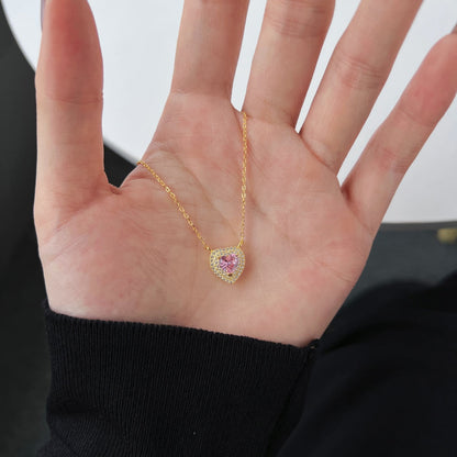 [Charm Aries Jewelry]Exquisite Heart Shape Necklace