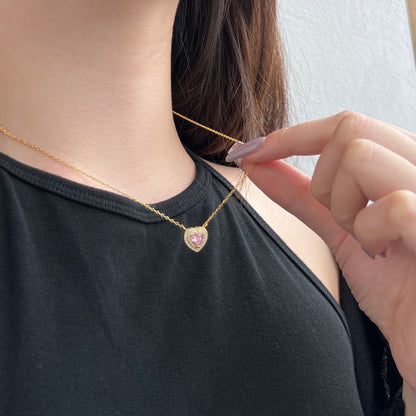 [Charm Aries Jewelry]Exquisite Heart Shape Necklace