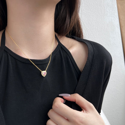 [Charm Aries Jewelry]Exquisite Heart Shape Necklace