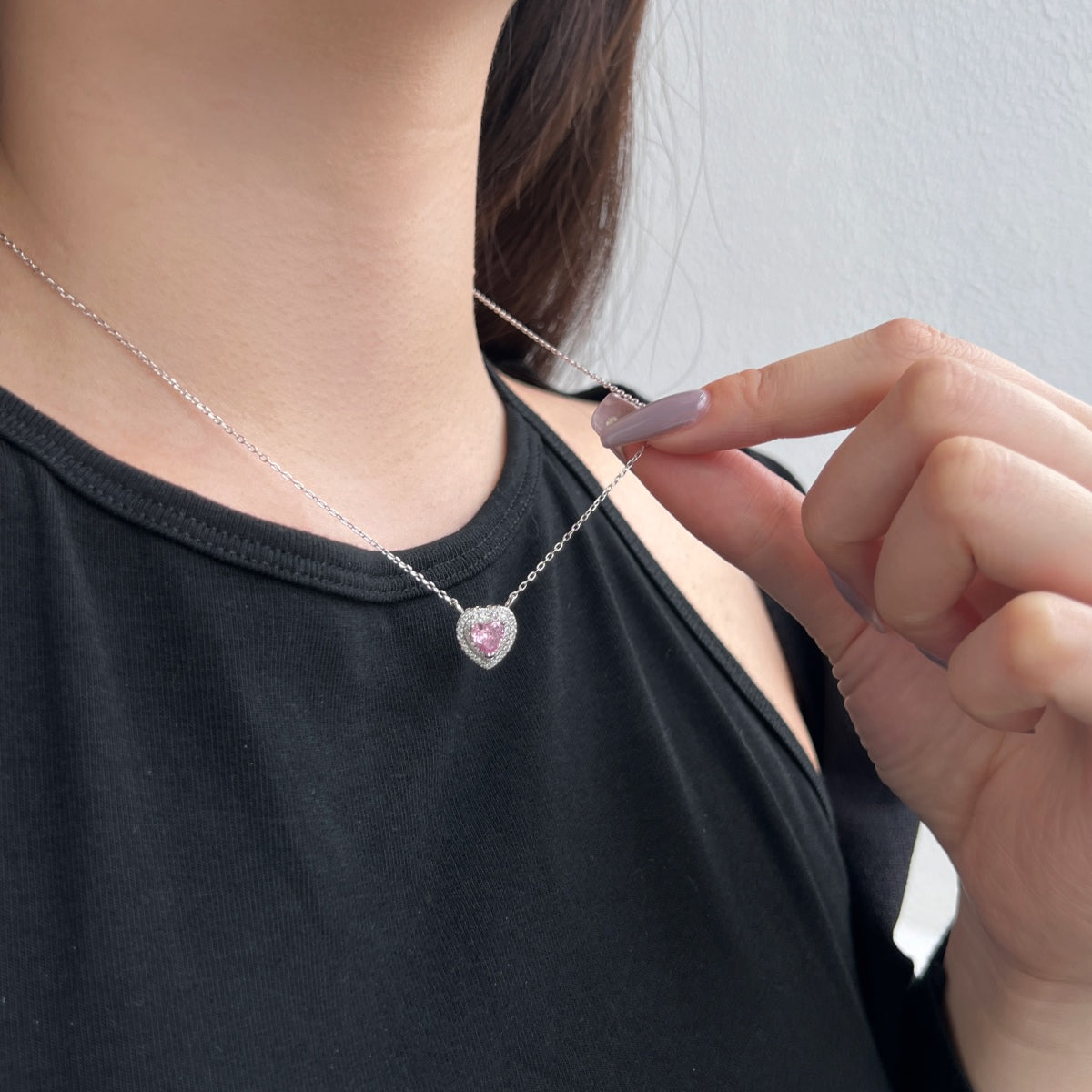 [Charm Aries Jewelry]Exquisite Heart Shape Necklace