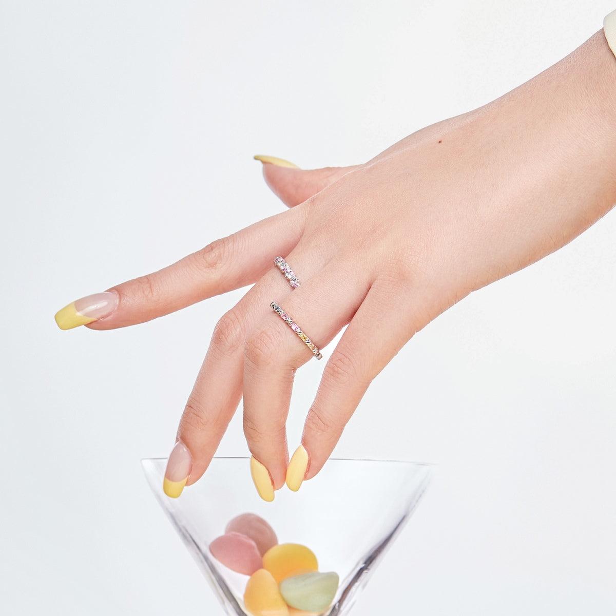 [Charm Aries Jewelry]Dainty Ebullient Round Cut Daily Ring