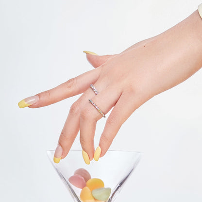 [Charm Aries Jewelry]Dainty Ebullient Round Cut Daily Ring