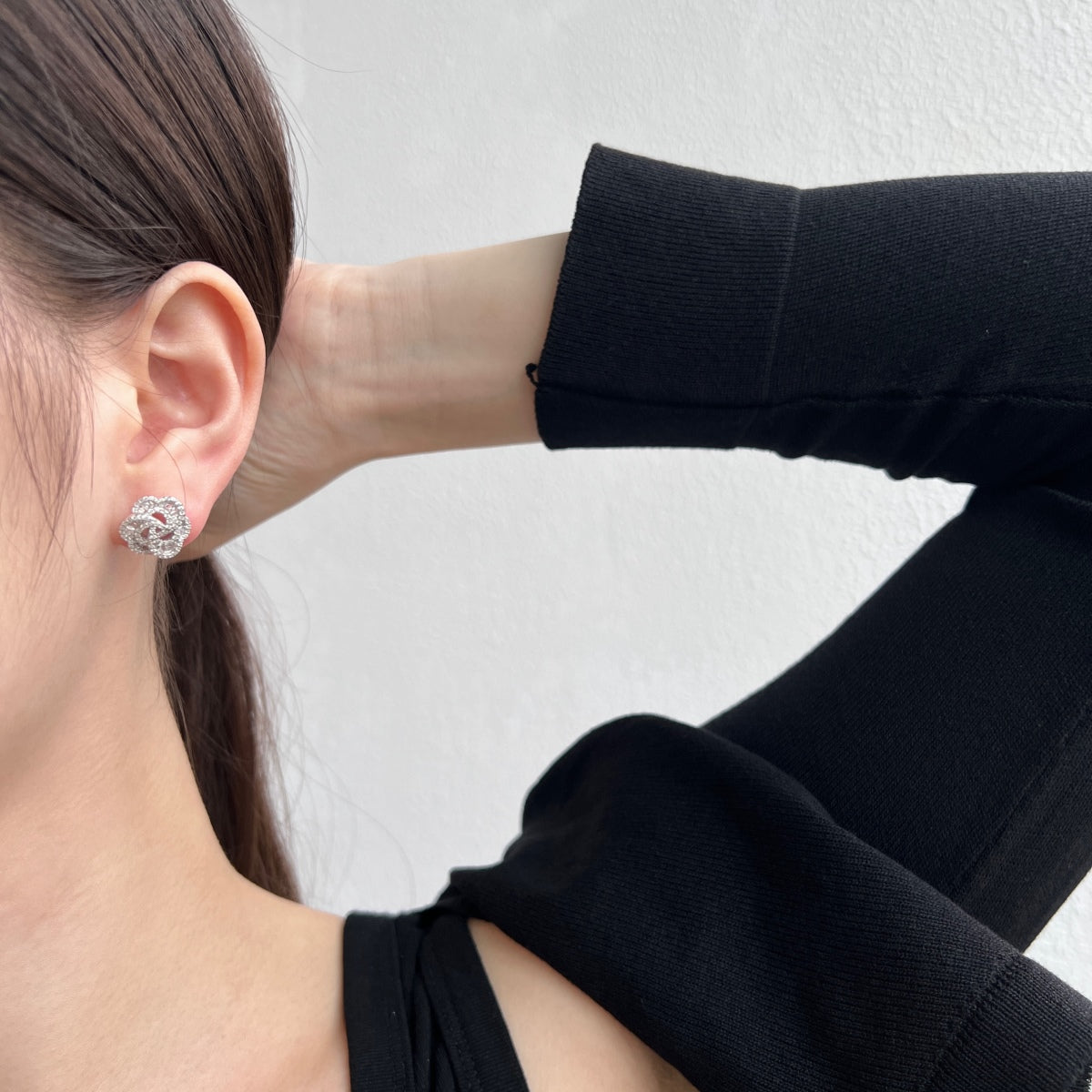 [Charm Aries Jewelry]Exquisite Flower Shape Daily Earrings