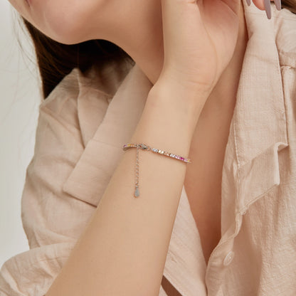 [Charm Aries Jewelry]Delicate Romantic Heart Shape Lover Bracelet