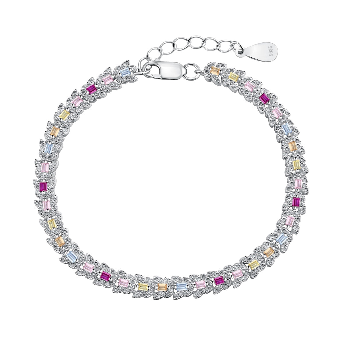 [Charm Aries Jewelry]Delicate Colorful Multi Cut Daily Bracelet