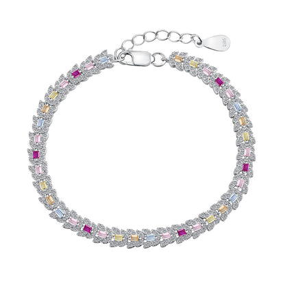 [Charm Aries Jewelry]Delicate Colorful Multi Cut Daily Bracelet