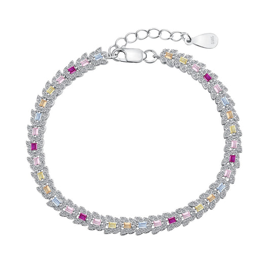 [Charm Aries Jewelry]Delicate Colorful Multi Cut Daily Bracelet