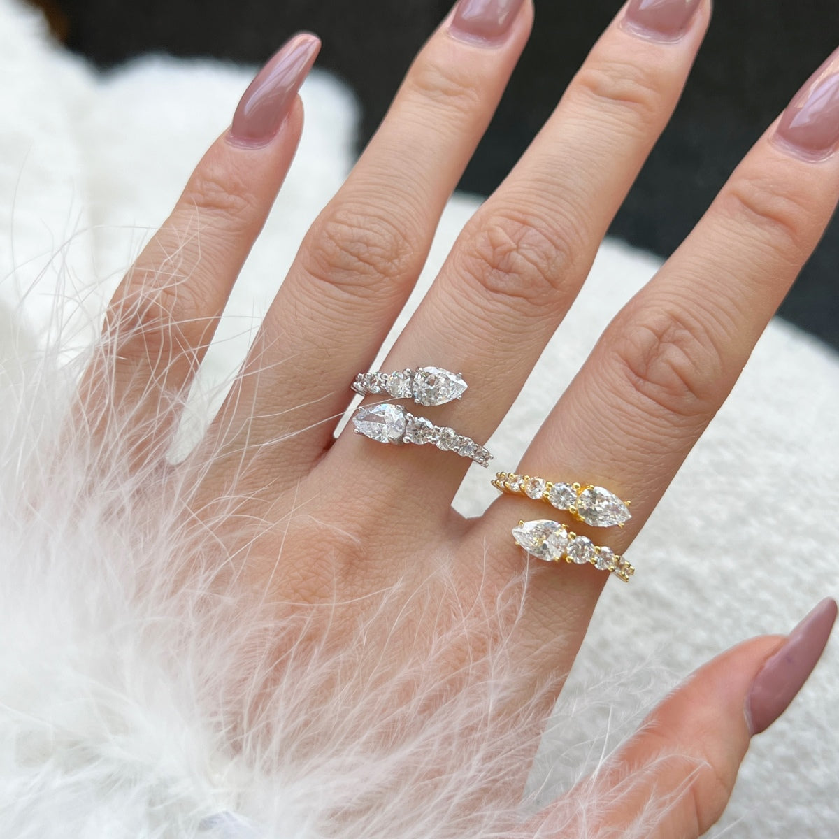 [Charm Aries Jewelry]Delicate Lively Snake Shape Daily Ring